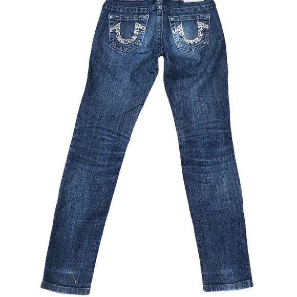 True Religion Jeans Size 26 SKINNY Blue - Picture 2 of 7